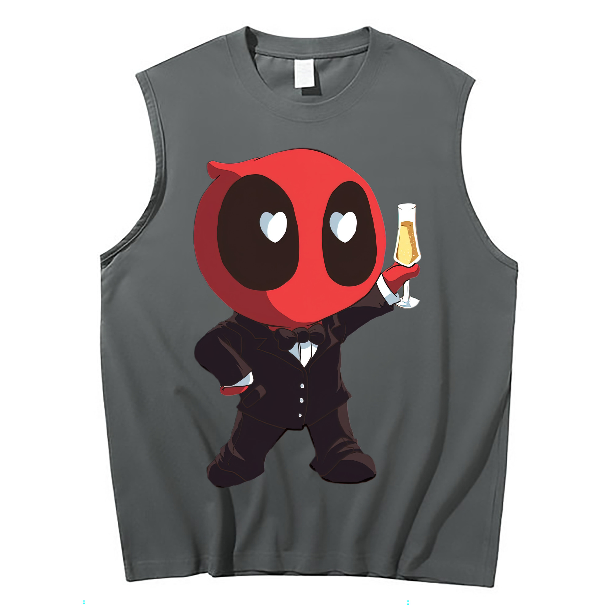 （画像用） Deadpool デッドプール コットン100％タンクトップ（フロントプリント）
